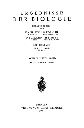 Ergebnisse der Biologie