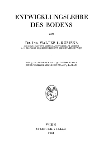 Entwicklungslehre des Bodens