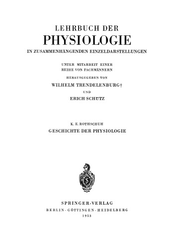 Geschichte der Physiologie