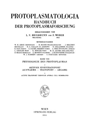 Active Transport through Animal Cell Membranes