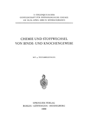 Chemie und Stoffwechsel von Binde- und Knochengewebe