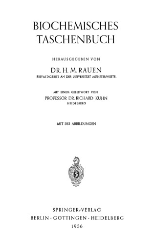 Biochemisches Taschenbuch