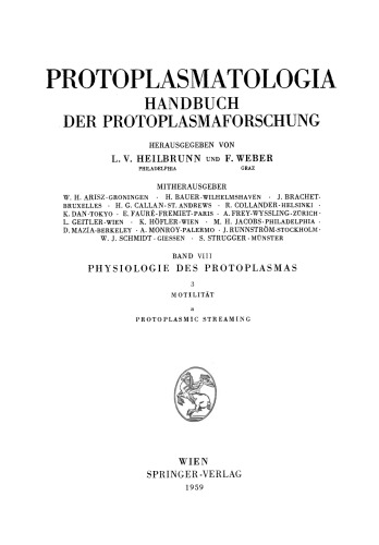 Protoplasmic Streaming