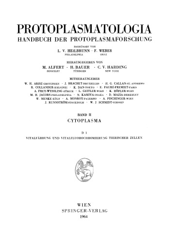 Vitalfarbung und Vitalfluorochromierung Tierischer Zellen