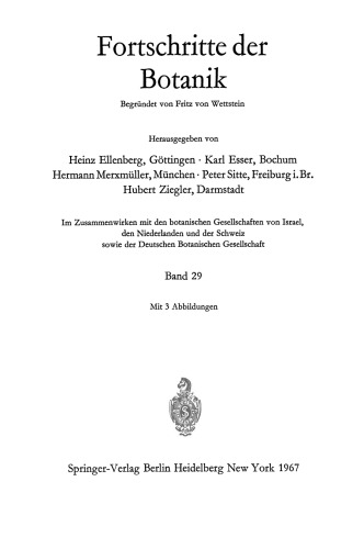 Fortschritte der Botanik