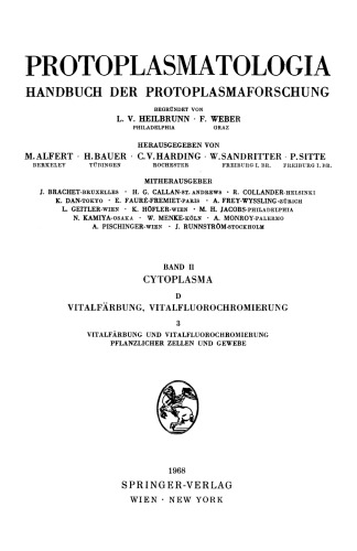 Vitalfarbung und Vitalfluorochromierung Pflanzlicher Zellen und Gewebe