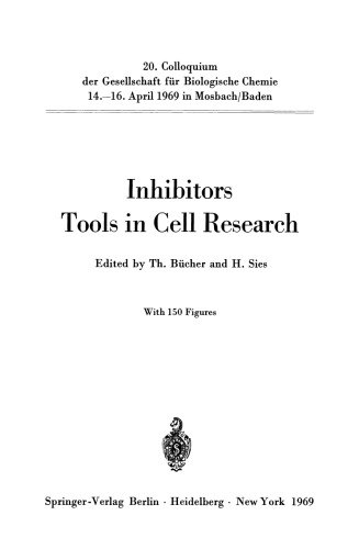 Inhibitors Tools in Cell Research