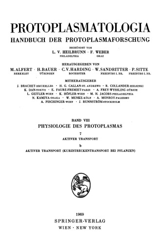 Aktiver Transport (Kurzstreckentransport bei Pflanzen)