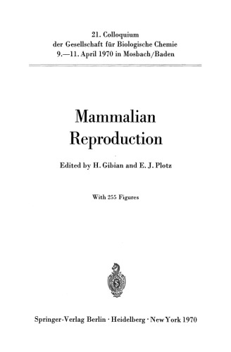 Mammalian Reproduction