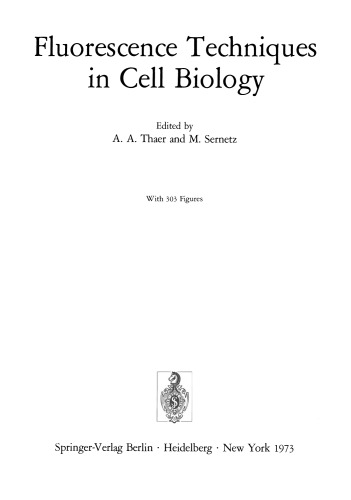 Fluorescence Techniques in Cell Biology