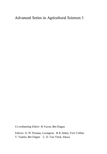 Land Use in Advancing Agriculture