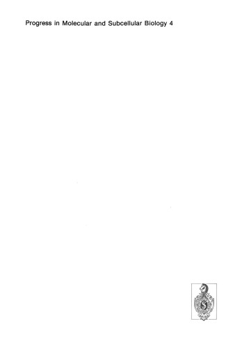 Progress in Molecular and Subcellular Biology