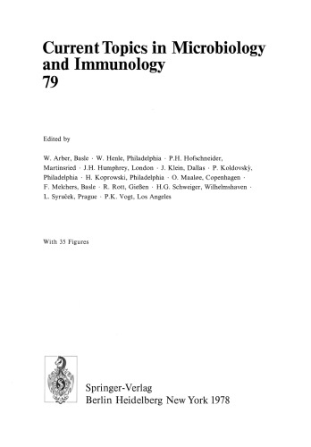 Current Topics in Microbiology and Immunology