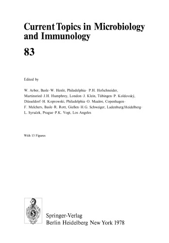 Current Topics in Microbiology and Immunology