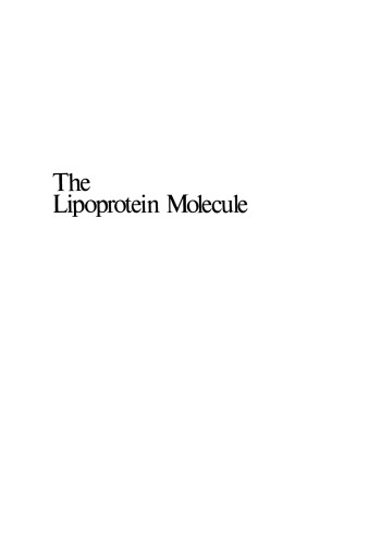 The Lipoprotein Molecule
