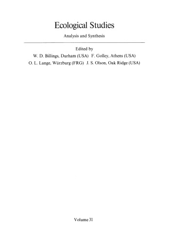 Physiological Ecology of the Alpine Timberline: Tree Existence at High Altitudes with Special Reference to the European Alps