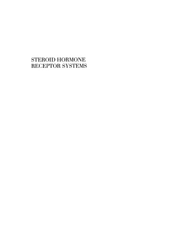 Steroid Hormone Receptor Systems