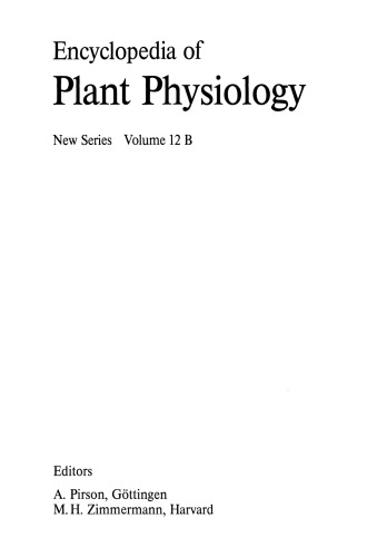 Physiological Plant Ecology II: Water Relations and Carbon Assimilation