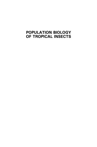 Population Biology of Tropical Insects