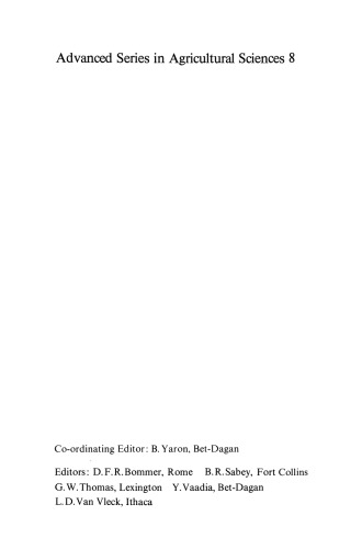 Applied Soil Physics: Soil Water and Temperature Applications