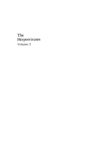 The Herpesviruses: Volume 2