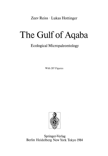 The Gulf of Aqaba: Ecological Micropaleontology