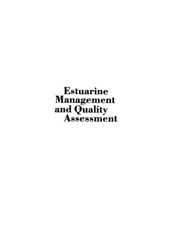 Estuarine Management and Quality Assessment