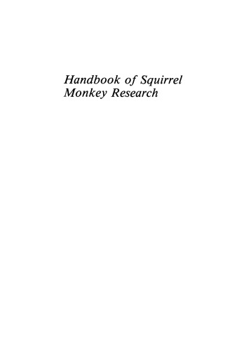 Handbook of Squirrel Monkey Research