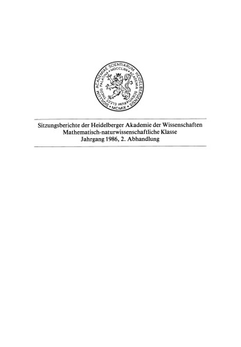 Der Stoffwechsel der Plasmalipoproteine und seine Bedeutung für die Pathogenese der Arteriosklerose: Vorgetragen in der Sitzung vom 6. Juli 1985