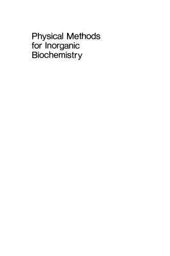 Physical Methods for Inorganic Biochemistry