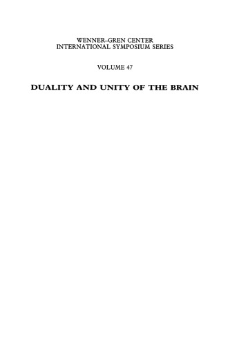 Duality and Unity of the Brain: Unified Functioning and Specialisation of the Hemispheres