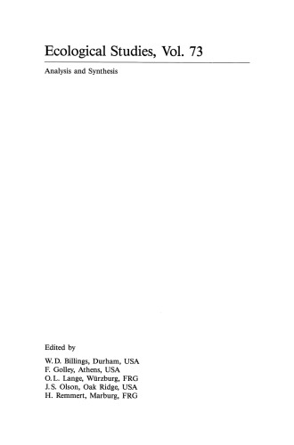 Toxic Organic Chemicals in Porous Media