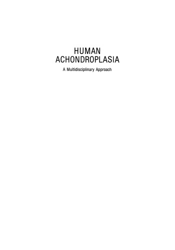 Human Achondroplasia: A Multidisciplinary Approach