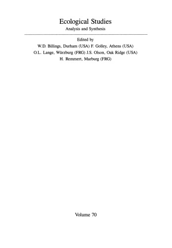The Northern Forest Border in Canada and Alaska: Biotic Communities and Ecological Relationships