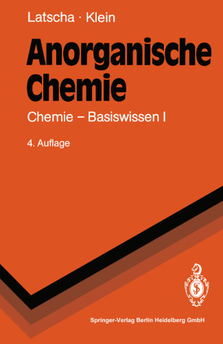 Anorganische Chemie: Chemie — Basiswissen I