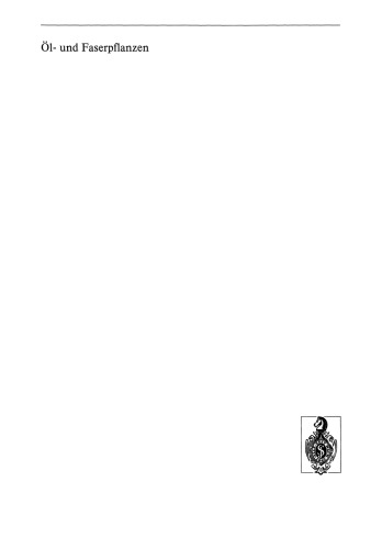 Ol- und Faserpflanzen