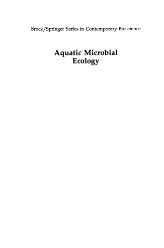 Aquatic Microbial Ecology: Biochemical and Molecular Approaches