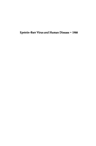 Epstein-Barr Virus and Human Disease • 1988