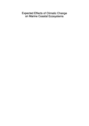 Expected Effects of Climatic Change on Marine Coastal Ecosystems