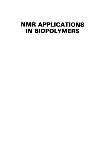 NMR Applications in Biopolymers