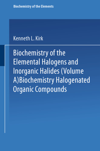 Biochemistry of Halogenated Organic Compounds