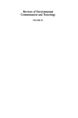 Reviews of Environmental Contamination and Toxicology: Continuation of Residue Reviews