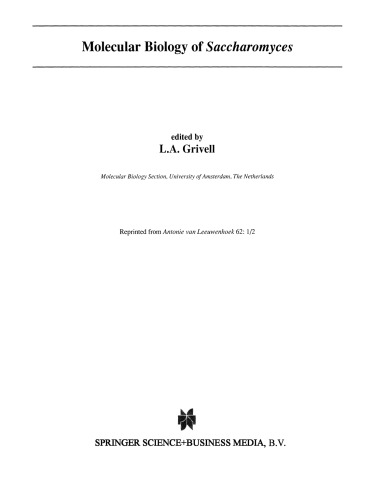 Molecular Biology of Saccharomyces