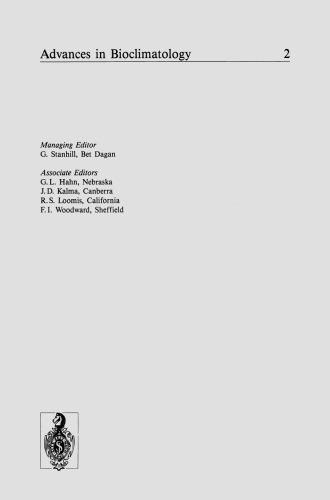 The Bioclimatology of Frost: Its Occurrence, Impact and Protection