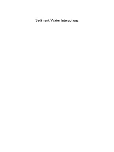 Sediment/Water Interactions: Proceedings of the Fifth International Symposium