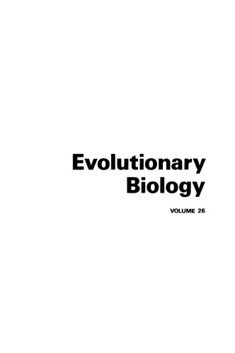 Evolutionary Biology: Volume 26