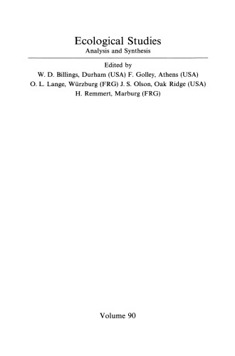 Biogeochemistry of a Subalpine Ecosystem: Loch Vale Watershed
