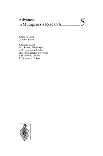 Advances in Mutagenesis Research