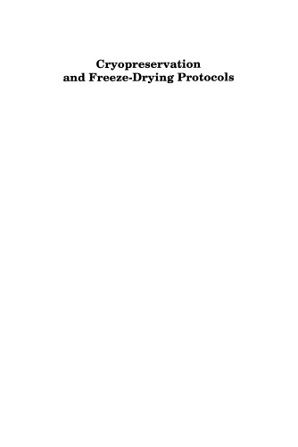 Cryopreservation and Freeze-Drying Protocols