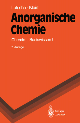 Anorganische Chemie: Chemie — Basiswissen I